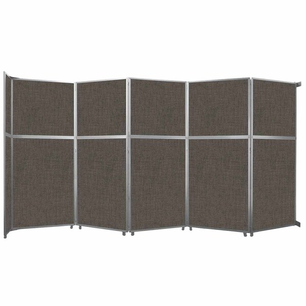 Operable Wall Folding Room Divider 19'6" x 10'3/4" Mocha Fabric